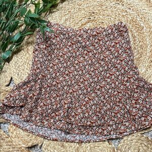 Zara girl cottage core Floral Skort mini. Size 10